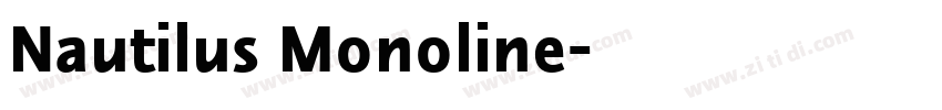 Nautilus Monoline字体转换